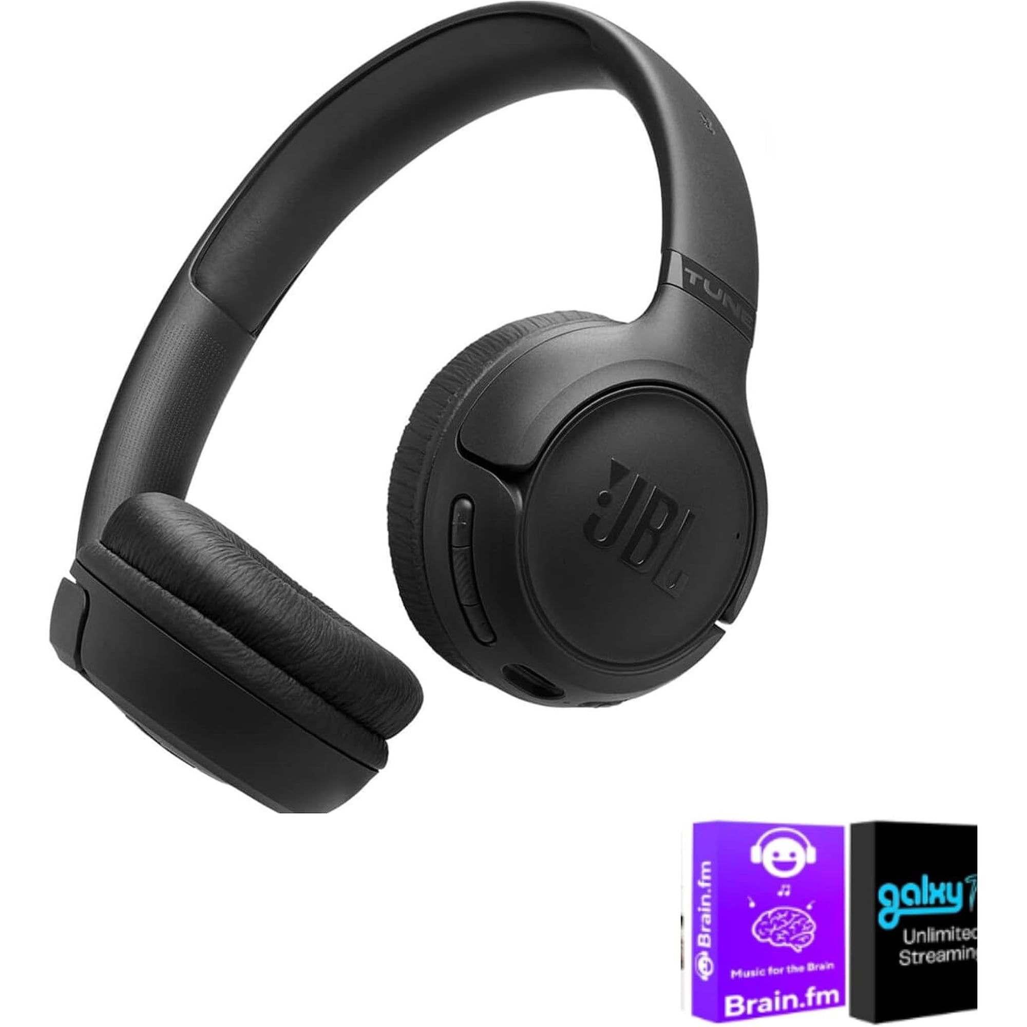 JBL Tune 530BT Wireless On-Ear Headphones Black with AUDIOTRENDS Accessory Bundle