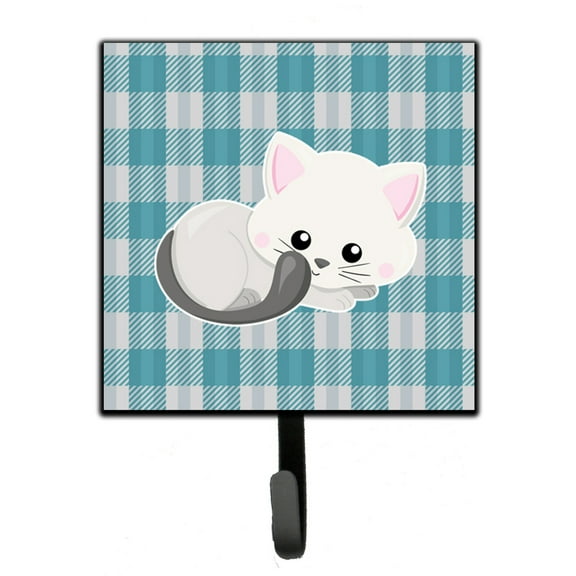 White Kitten Leash or Key Holder