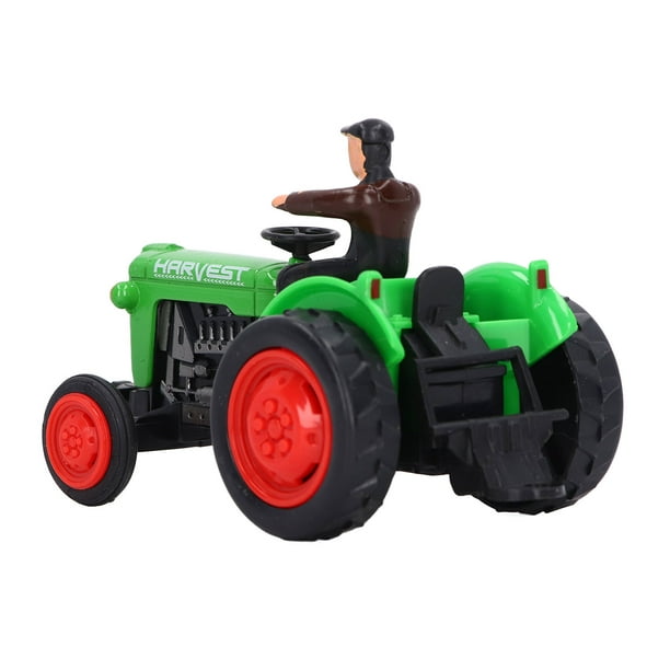 Tractor de granja de juguete, modelo de vehículo tractor de simulación, juguetes de vehículos agrícolas para niños, tractor de granja de juguete para personas, eficiencia óptima