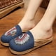 thumbnail image 1 of 1 Par Zapatos Mocasines de Estilo Mu Baja Deporte de Mujer Hombre EU 37-40 Azul 39 Soledad Zapatillas planas bordadas, 1 of 10