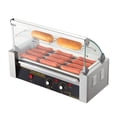 thumbnail image 7 of 5 Roller Hot Dog Maker 750W Stainless Steel Sausage Oven Bakes 12 Hot Dogs Dual Temperature Control Glass Acrylic Lid Warming Rack Removable Drip Tray ETL Certified, 7 of 7