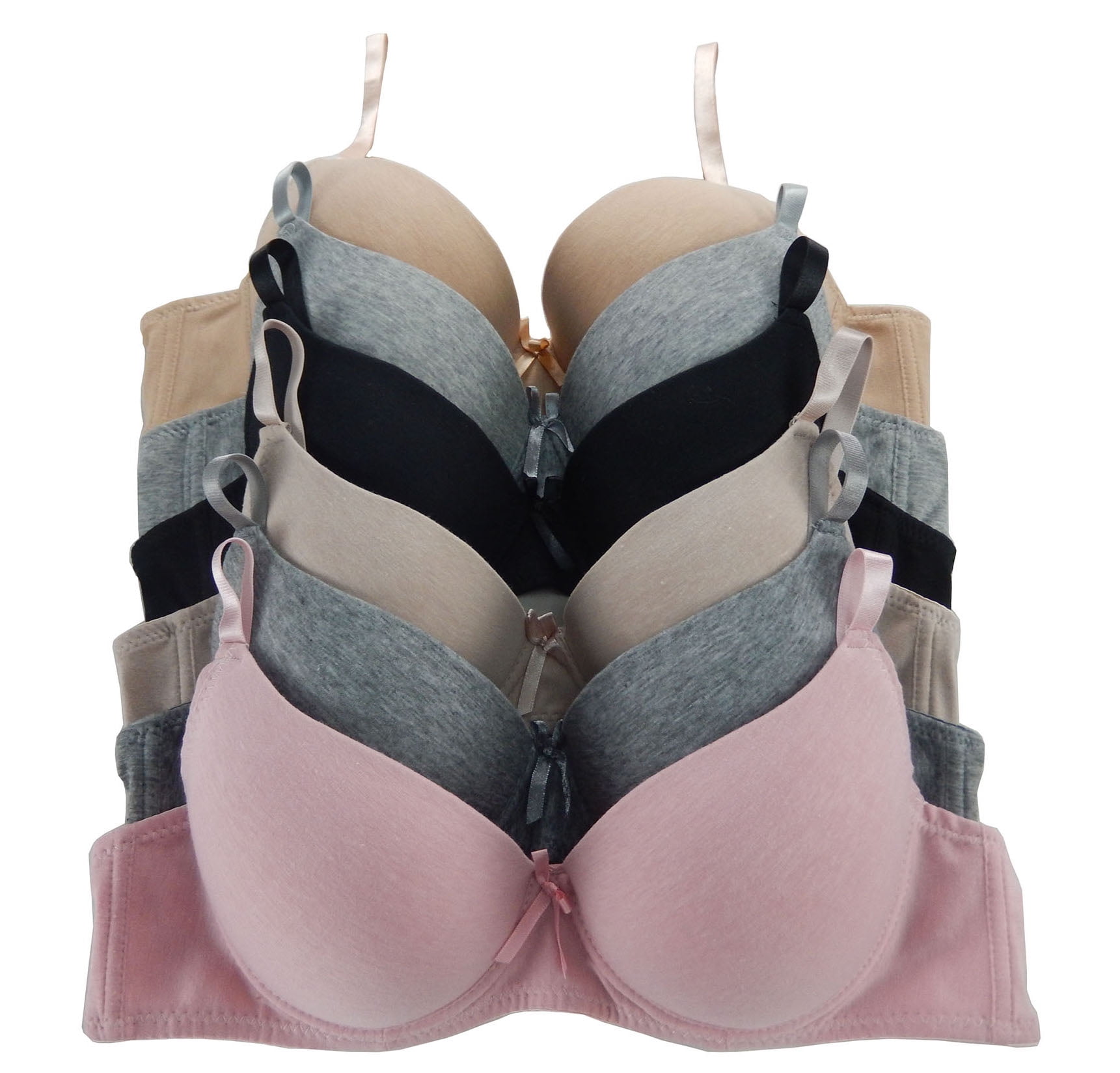 Women Bras 6 Pack of Bra B cup C cup D cup DD cup Size 40D (C8208)