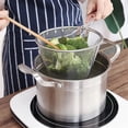 thumbnail image 3 of Frying Filter Basket Stainless Steel Frying Basket Kitchen Round Fryer Wire Mesh with Handle Wire Colander Mesh, 3 of 7