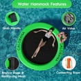 thumbnail image 5 of Round Floating Ring Inflatable Water Hammock Heavy Duty River Floats Lake Raft for Adults Tanning Pool Lounger Float Island Platform Pad Mat for Party, 5 of 5
