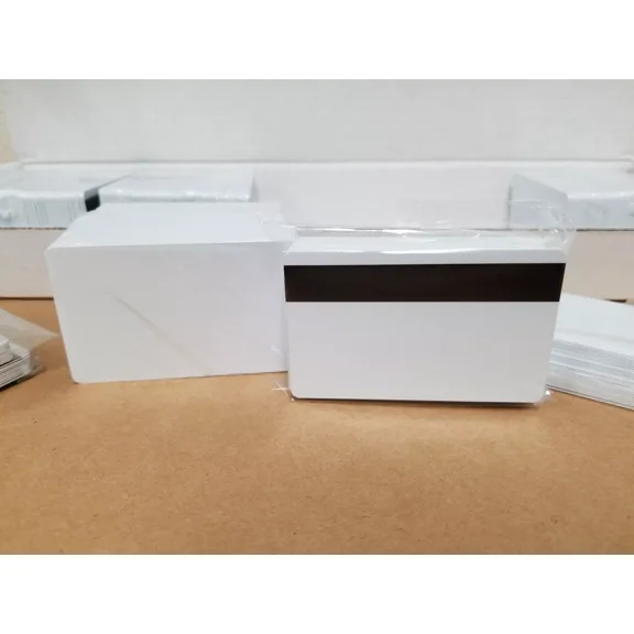 50 White Hico Mag Pvc Cards, Cr80 .30 Mil, 3 Track Magnetic Stripe Usa Shipping