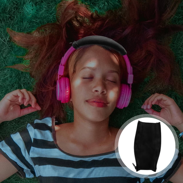 COMPUKAS Para Diadema De Auriculares Con Cremallera Color Negro Y Portátil