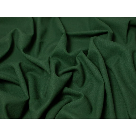 Minerva Deluxe 100% Wool Crepe Fabric Bottle Green - per yard
