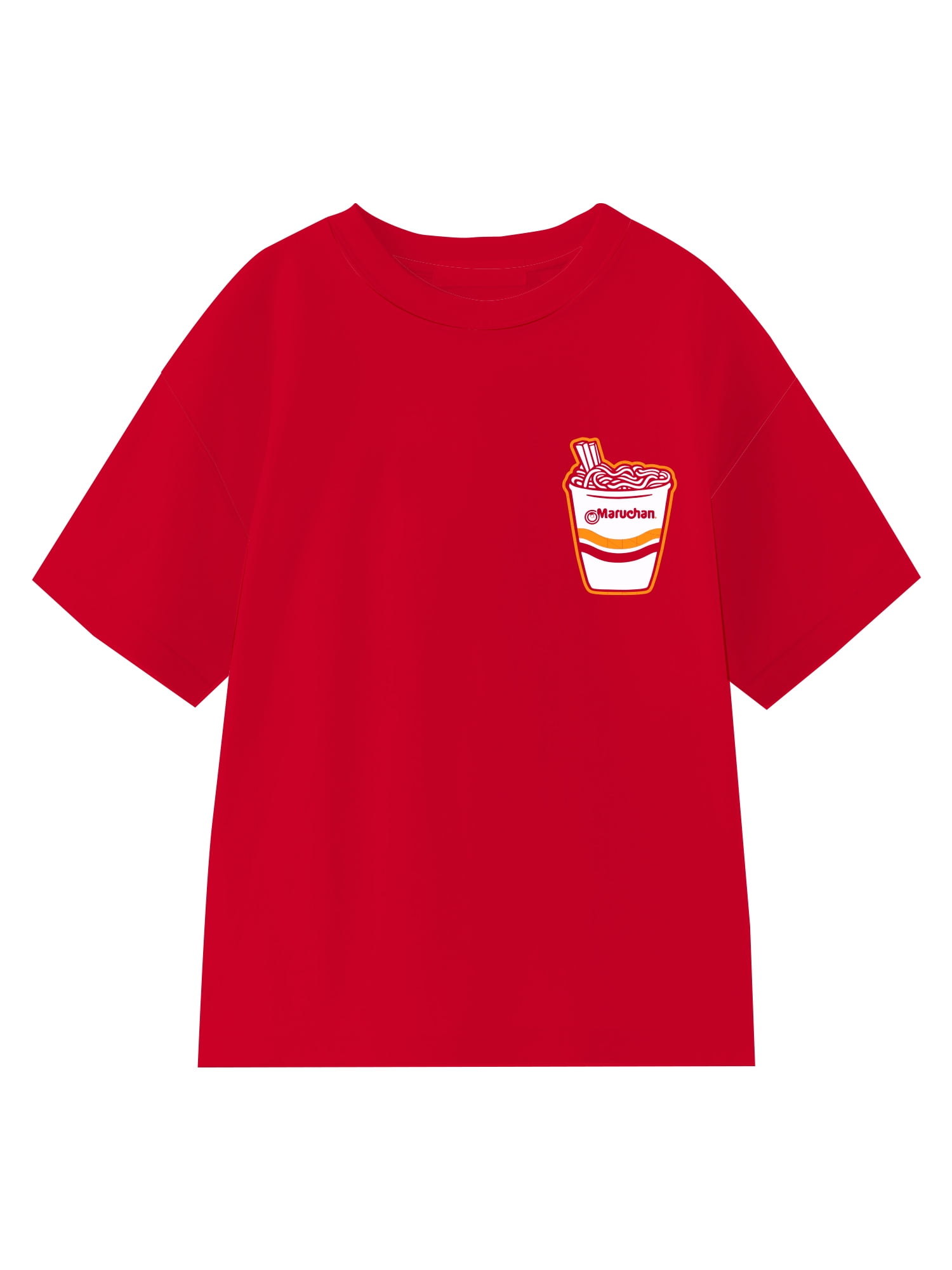 Maruchan, Boys' Elevated Front and Back Graphic T-Shirt, Ramen Vibes, Sizes 4-18
