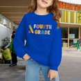 thumbnail image 2 of Mercatoo Sweatshirts for Girls Boys First Day of School Fourth Grade Graphic Pullover Tops Tween Trendy Long Sleeve Shirt, 2 of 6