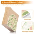 thumbnail image 5 of Yayeee Napkin Holder for Table Kitchen Paper Tissue Organization, Light Green Geometric, 5 of 8