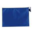 thumbnail image 4 of Bolsa con cremallera B5, carpeta de archivos con cremallera, bolsa para lápices, sobres para documentos, cartas, organizador de recibos para el hogar, Azul, 4 of 8
