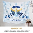 thumbnail image 3 of Tapiz Colgante De Pared De Poliéster, Decoración Del Hogar De Hanukkah, Tapiz Impreso Único Para El Hogar Para Dormitorio, Sala De Estar, Regalo De Fiesta Cateissary HA027037-05, 3 of 6