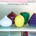 thumbnail image 4 of Durable Fresher Boxes Fruit Vegetable Crisper Jars Garlic Saver Box Green Pepper Keeper Food Sealed Storage Box Tomato Storage Container TOMATO, 4 of 8