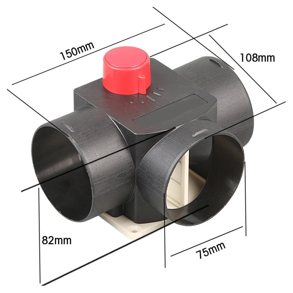 75Mm Air Diesel Heater Vent Ducting T Branch Splitter L Elbow Pipe Joiner Fangkenuo