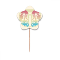 thumbnail image 1 of Painting Colorful Yellow Flower Toothpick Flags Star Lable Cupcake Picks, 1 of 3