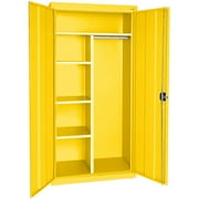 Elite Series Combination Cabinet with Adjustable Shelves, 36"W x 24"D x 78"H, Yellow