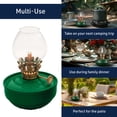 thumbnail image 3 of Kings County Tools Antique Oil Lamp with Naval-Style Body and Brass Accents (Green), 3 of 6