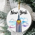 thumbnail image 2 of Empire State Building newyork Christmas Ornament, Collection of City Travel Souvenirs for Family and Friends, Christmas Tree Ornament City Travel, Trips of The Year, Christmas Ornament 2025, 2 of 5
