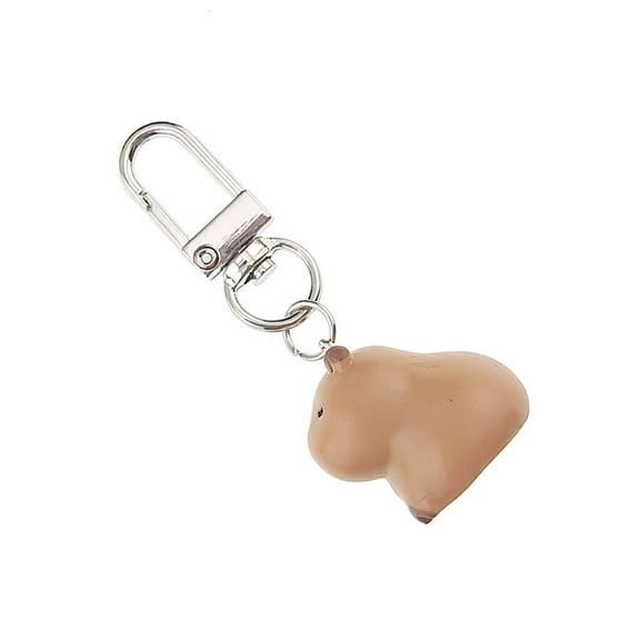 lanema 3D Animal Keyring Lovely Shaped Figure Key Chain Lightweight and Portable Couple for Boys Girls Students