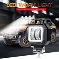 thumbnail image 3 of Par Faros Auxiliares Led Ojos De Ángel Niebla Led Moto Luces, 3 of 8