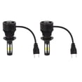 thumbnail image 4 of 2 uds faro de coche conector Universal H7 bombilla de faro LED Luz De Carretera luz delantera brillante, 4 of 5