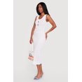 thumbnail image 2 of Women's Sleeveless Crochet Midi Dress with Bows, 2 of 3