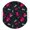 Bloom E, variant on Floral & Hummingbird Round Table Cover Elastic Edge Waterproof Tablecloth with Botanical Garden Print