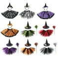 thumbnail image 3 of GYRATEDREAM Kids Halloween Party Performance Costume - 2-Piece Tutu Skirt Set with Hairband for 3-12 Years, 3 of 3