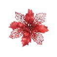 thumbnail image 2 of VANLOFE Christmas Decoration Supplies Red Christmas Tree Ornaments Christmas Simulation Flower Xmas Ornament 10Pcs, 2 of 2