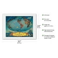 thumbnail image 2 of Routes of the Flying Clipper Ships - Pan American World Airways (PAA) - Vintage Airline Travel Poster by L. Helguera c.1945 - Japanese Unryu Rice Paper Art Print 24 x 32 in, 2 of 4