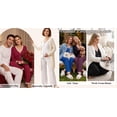 thumbnail image 6 of UVN Womens Pajama Sets Fall Long Sleeve Button Down Tops and Pants 2 Piece Outfits Ladies Lace Sleepwear Soft Pjs Lounge Sets, 6 of 10