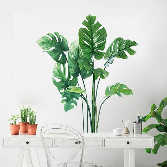Tropical Leaves Plant Wall Sticker Decal for Home Living Room Nursery Decor Art Mural