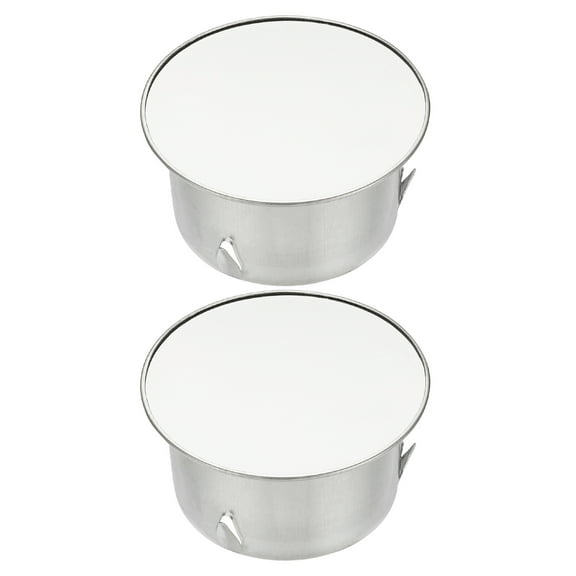 Uxcell Chimney Hole Cap, 2 Pcs 75mm(3 Inch) Tightness Adjustable Round Stainless Steel Flue Hole Cover Stove Pipe Cap Pipe Cover for Kitchen Balcony Sewer, Silver Tone