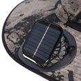 thumbnail image 2 of M Buder Sombrero Protector de Ala Ancha con Ventiladores Solares Integrados Protección Solar UPF50 Ajustable Secado Rápido Carga USB para Agricultura - Color Beige Caqui, 2 of 9
