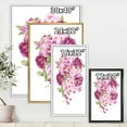 thumbnail image 4 of Designart 'Bouquet Of Pink Retro Flowers' Traditional Framed Canvas Wall Art Print, 4 of 5