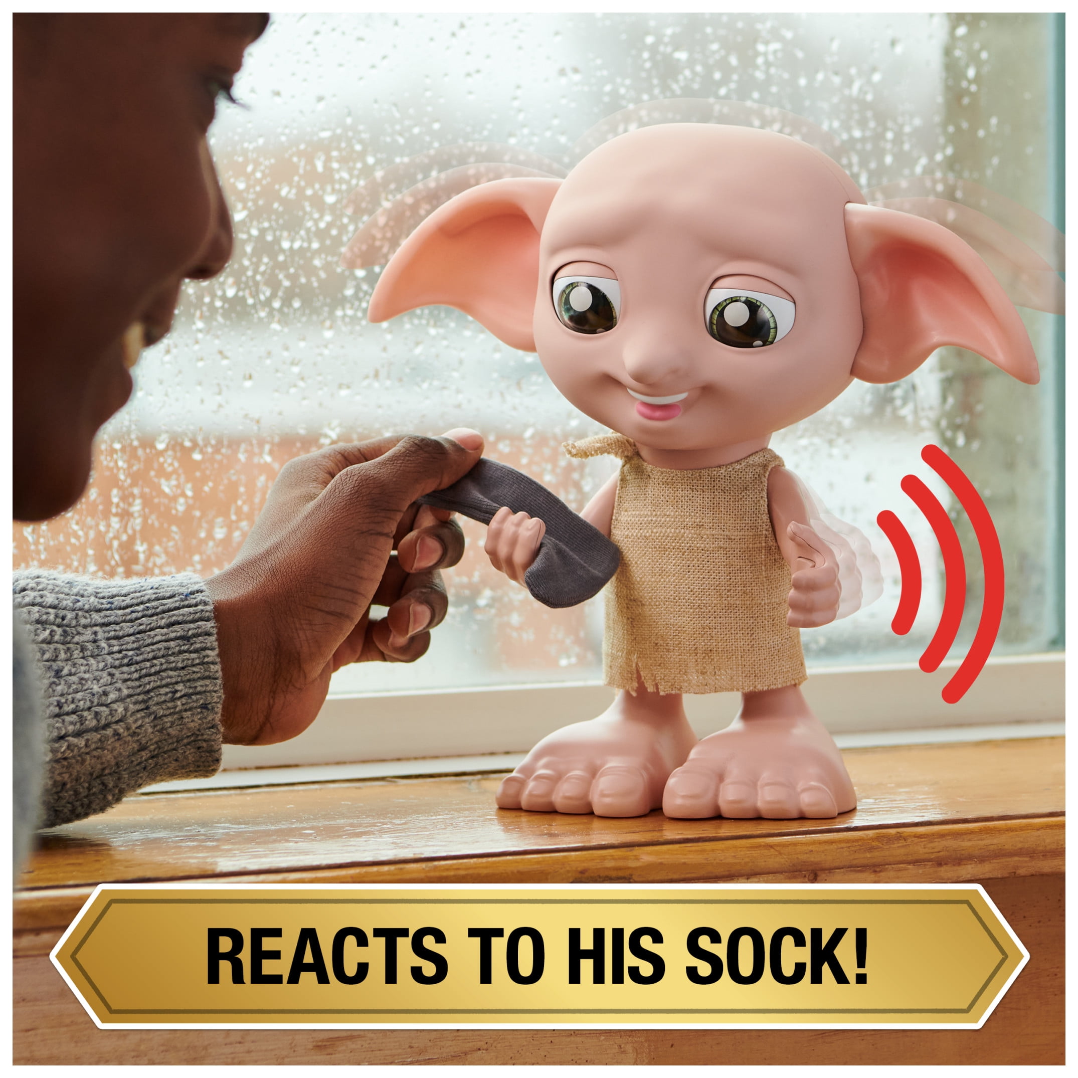 Wizarding World Harry Potter, Interactive 8.5-inch Dobby Elf Doll with Sock