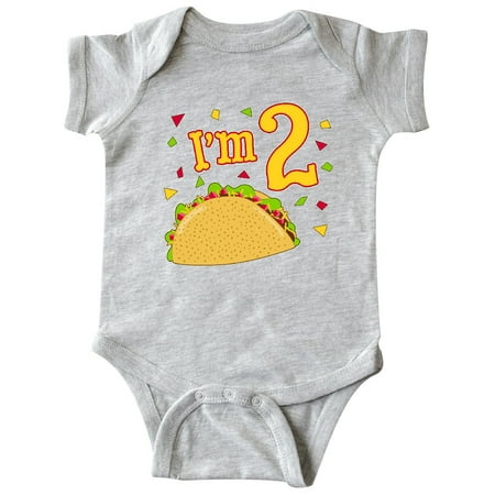 

Inktastic Im Two- taco birthday party Gift Baby Boy or Baby Girl Bodysuit