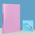 thumbnail image 3 of 2 Ring Binder A4 Plastic Document Folder Poly Binder for Letter Size Paper Resume Report Organizer Office Pink 1 Pack, 3 of 9
