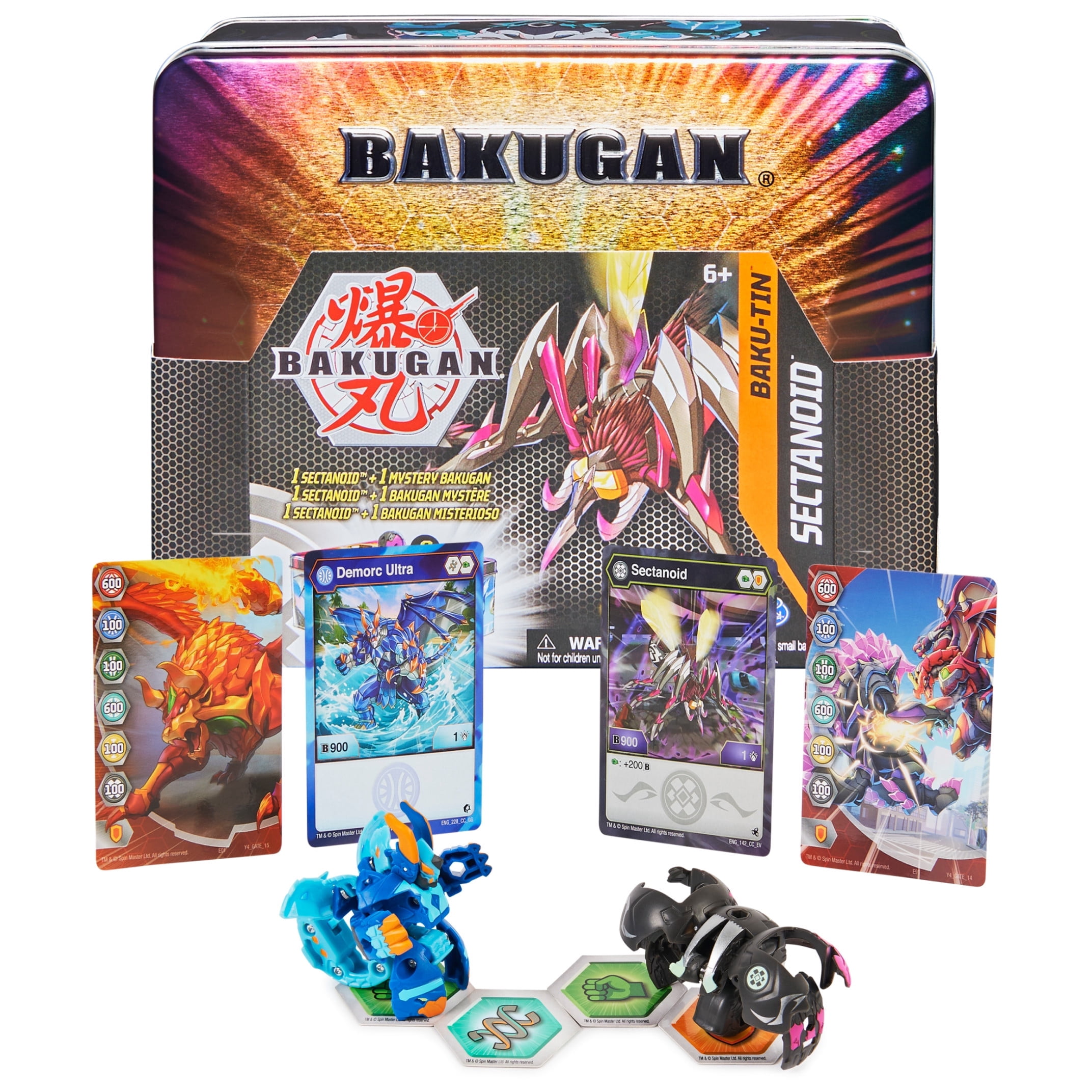 Bakugan, Bakugan Storage Tin, Sectanoid with Mystery Bakugan