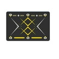thumbnail image 1 of S SERENABLE Football Footstep Training Mat Ball Control Trainer for Kids Athletes Adults Black Yellow, 1 of 9