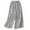 White, variant on Sijiajgjfu Stripes Palazzo Pants for Women Cotton Linen Plus Size Wide Leg High Waist Flowy Vacation Trousers Black L