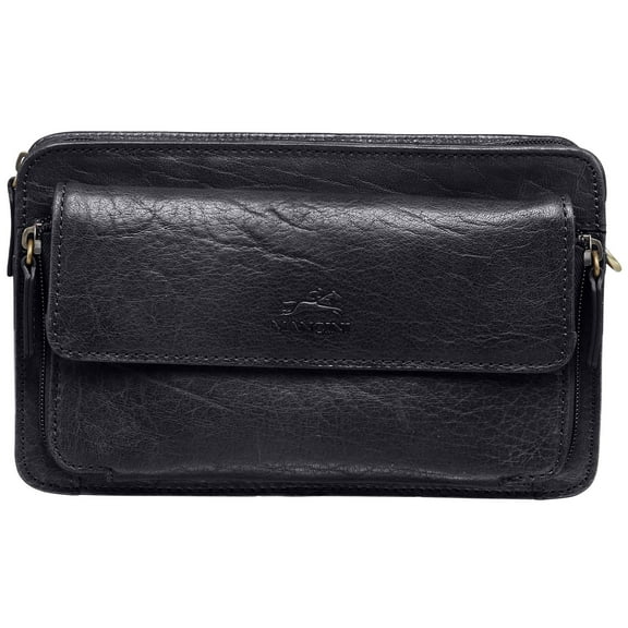 Mancini Arizona Unisex Leather Shoulder Travel Bag