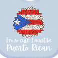 thumbnail image 4 of Inktastic I'm So Cute, I Must Be Puerto Rican Sunflower Puerto Rico Boys or Girls Baby Bib, 4 of 4