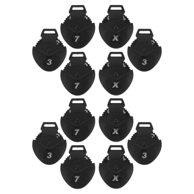 unbranded 12Ud Etiqueta Para De Palo Golf Negro ABS Para Organización Rápida Y Protección