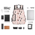 thumbnail image 4 of Yiaed White And Black Rabbit Print Lightweight Backpack Travel Backpacks Hiking Daypack for Women Men, 4 of 5