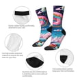 thumbnail image 3 of Fuzoiu Colorful Donut Print Athletic Crew Socks for Men & Women,Casual Crew Socks,Above Ankle Crew Socks for Business, Casual, 3 of 6