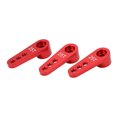 thumbnail image 2 of 25T Aluminum Servo Horns, RC Servo Horns Precise Design Easy Install Decorative  For 1/8 1/10 RC Car Red, 2 of 8