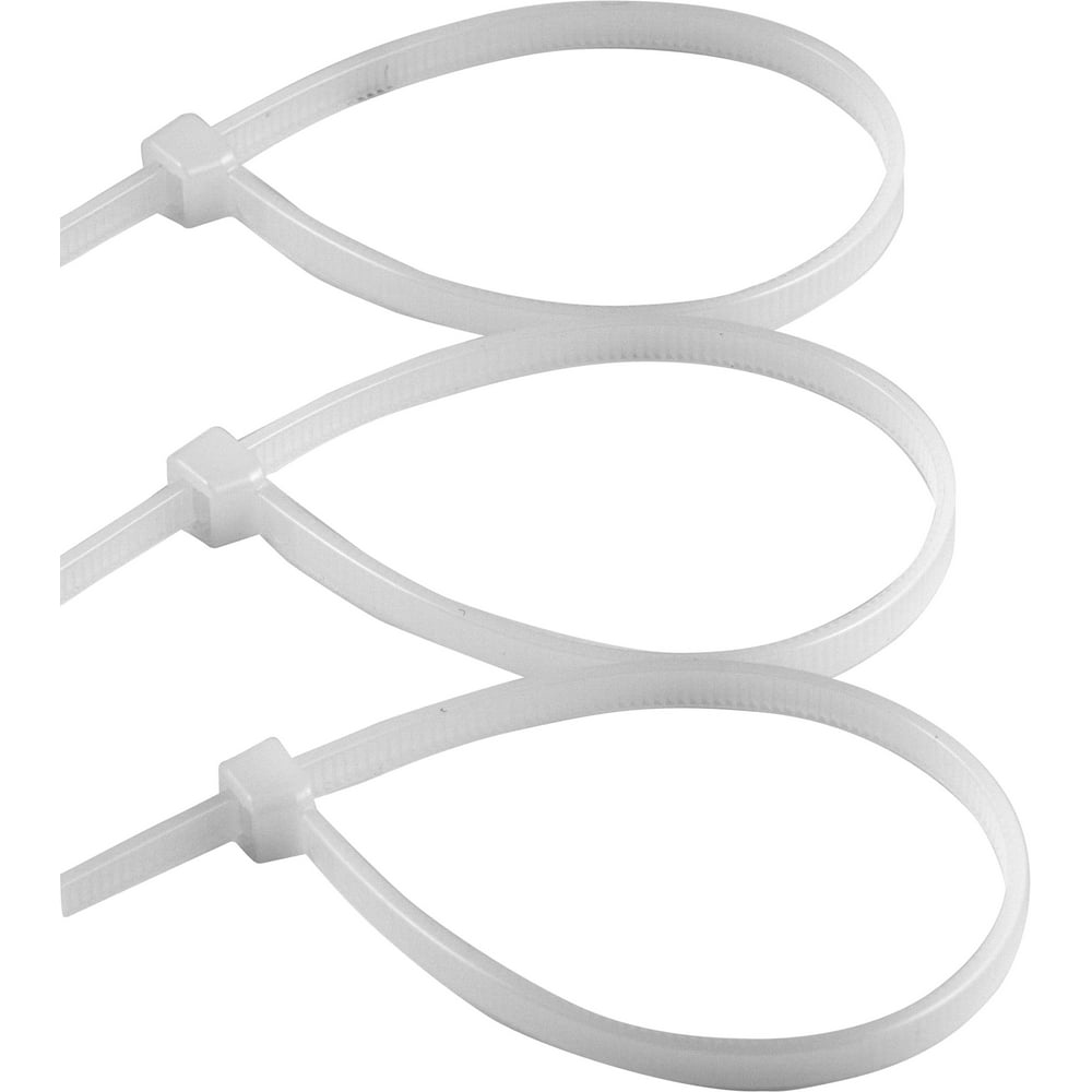 Hyper Tough 11in. Clear Zip Ties 20 Pack, 75lb Tensile Strength, Nylon