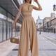 thumbnail image 2 of Conjunto de pantalón de 2 piezas para mujer chaleco de cintura alta pantalón largo cuello alto traje de vacaciones FLhrweasw Para estrenar, 2 of 7