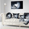 thumbnail image 3 of Designart 3D Abstract Art Black Spiral - Abstract Throw Pillow - 12x20, 3 of 5